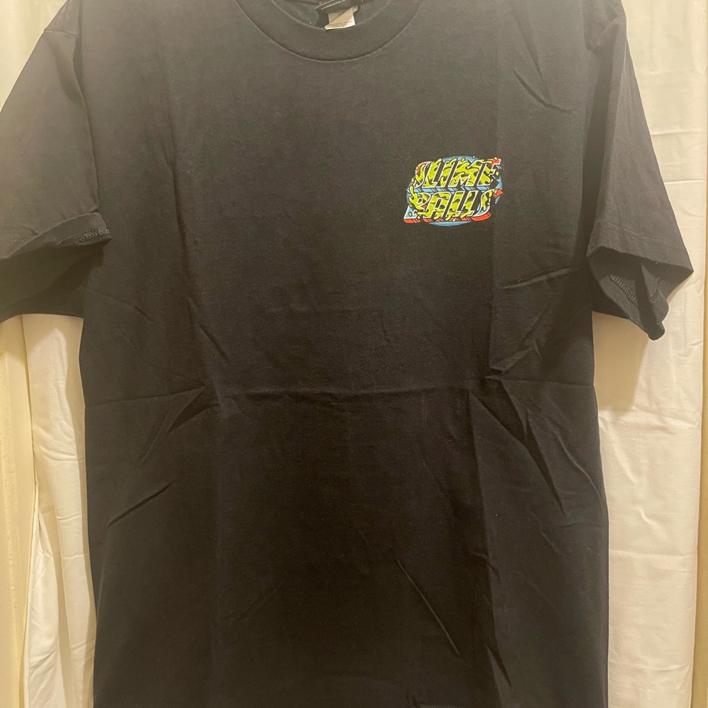 Slime Balls Men's Black Tee with Vibrant Graphic